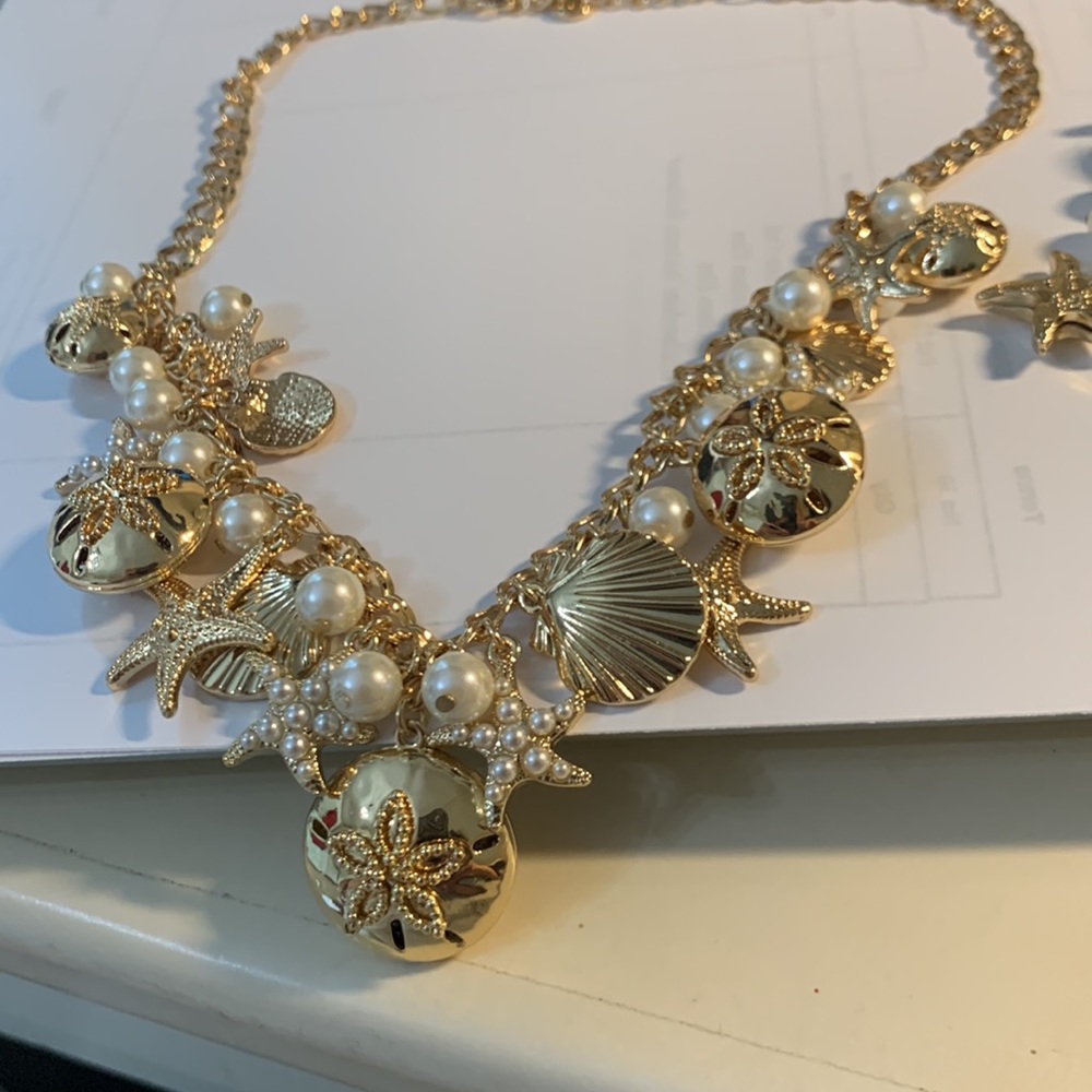 Macys NWOT never worn. No tarnish. Nautical necklace and bracelet set. - Picture 2 of 10